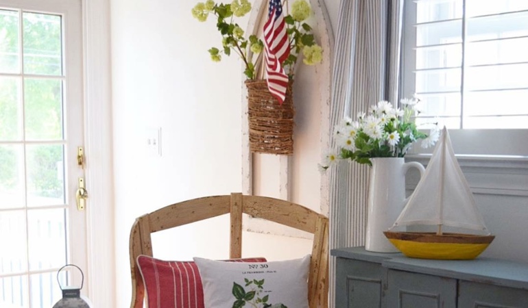 Bright sitting corner with faux wood plantation shutters in Bluff City. Faux wood plantation shutters in Bluff City